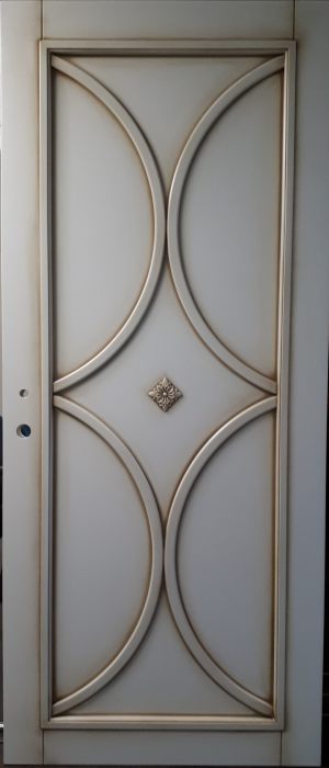 Межкомнатная дверь в профиле массив (эмаль с патиной) Симферополь